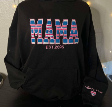 Embroidered Crewneck Sweatshirt + Hospital Blanket