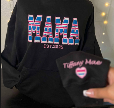 Embroidered Crewneck Sweatshirt + Hospital Blanket