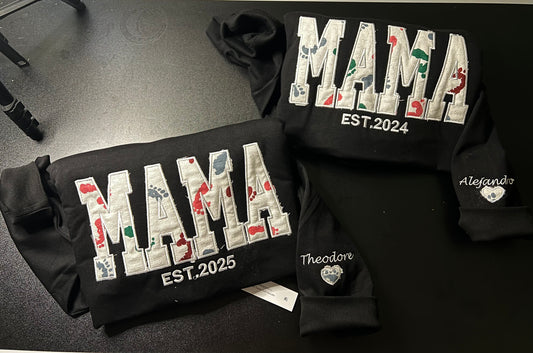 Embroidered Sweatshirt Bundle + Hospital Blanket