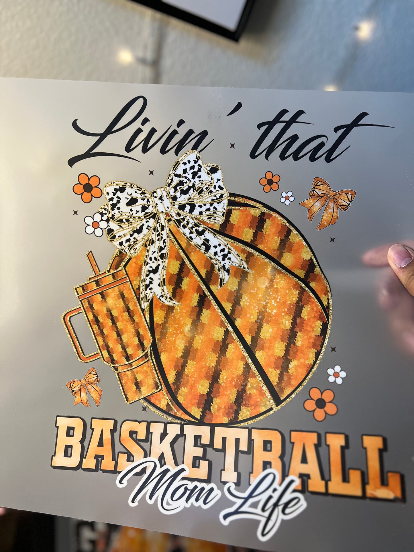 Dtf Printed Basketball Sweatshirts| Fall Themed