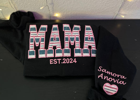 Embroidered Crewneck Sweatshirt + Hospital Blanket