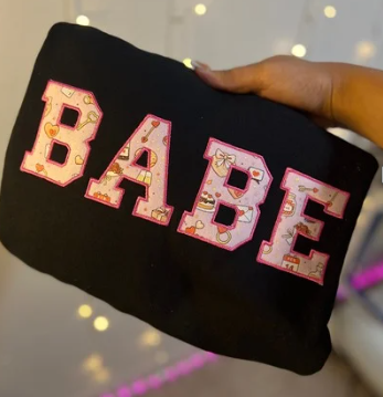 "BABE" Embroidered Sweatshirt